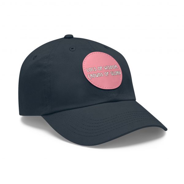 Pink Cap with Round Patch | Locs of Wisdom | Crowns of Glory | Inspirational Design - Image 62