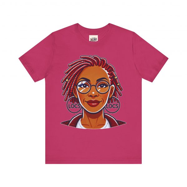 Empowering Woman with Locs White T-Shirt - Black Girl Art Tee, Afrocentric Fashion - Image 61