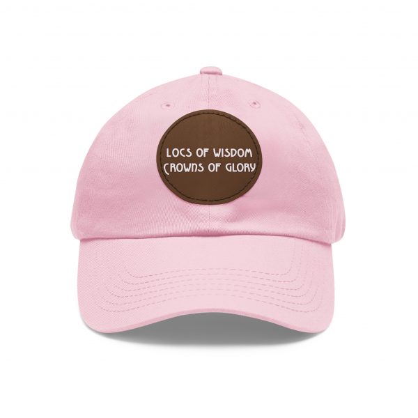 Pink Cap with Round Patch | Locs of Wisdom | Crowns of Glory | Inspirational Design - Image 73