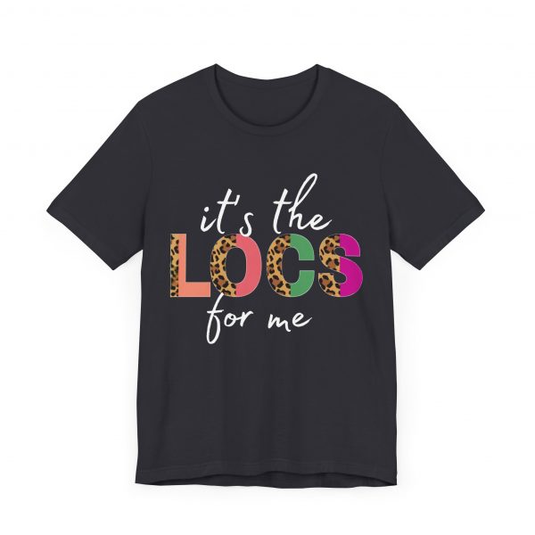Copy of Stylish "It's the LOCS for Me" T-Shirt with Colorful Leopard Print and Hair Length Levels on Back - Image 55