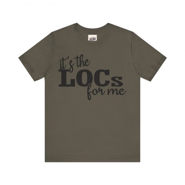 It's the Locs for Me T-Shirt - Multiple Colors Available black print - Image 5