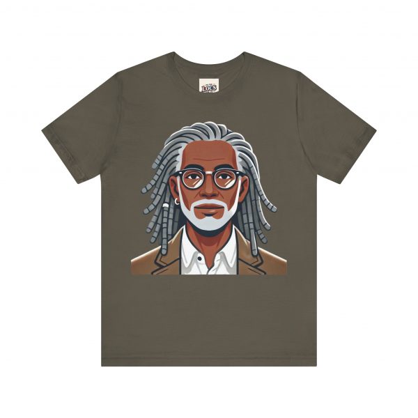 Stylish Elder with Locs T-Shirt - Image 5