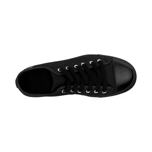 Luminary Black Canvas Sneakers - Image 3