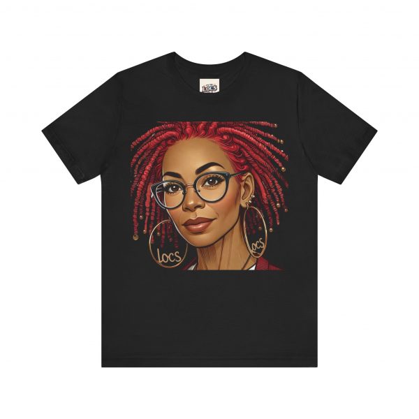 Empowering Woman with Locs White T-Shirt - Black Girl Art Tee, Afrocentric Fashion - Image 17
