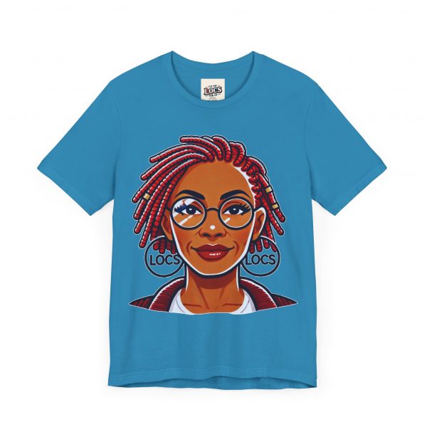 Empowering Woman with Locs White T-Shirt - Black Girl Art Tee, Afrocentric Fashion - Image 47