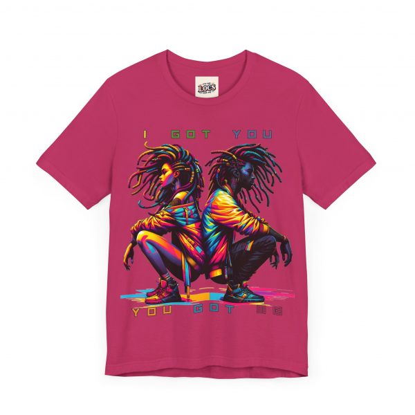 Vibrant Unity Locs T-Shirt – "I Got You, You Got Me" - Image 11