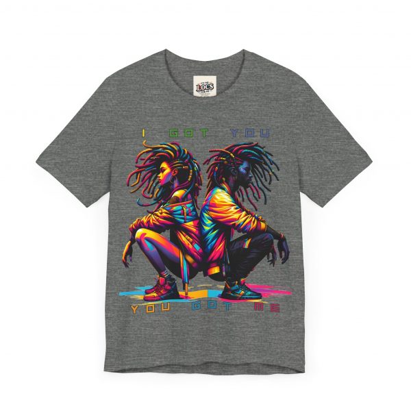 Vibrant Unity Locs T-Shirt – "I Got You, You Got Me" - Image 19