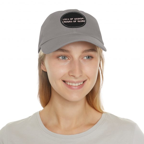 Pink Cap with Round Patch | Locs of Wisdom | Crowns of Glory | Inspirational Design - Image 84