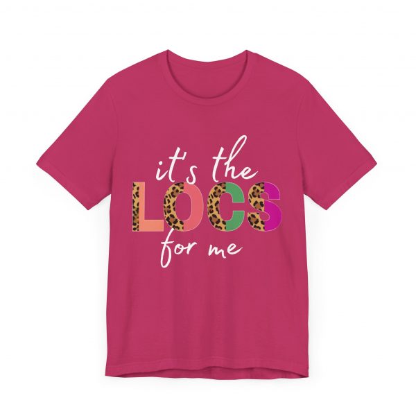 Copy of Stylish "It's the LOCS for Me" T-Shirt with Colorful Leopard Print and Hair Length Levels on Back - Image 35
