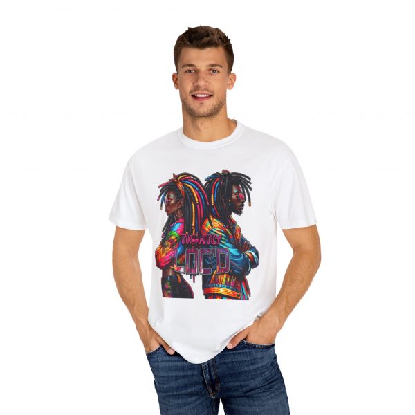 Embrace the Vibrance: Unisex 'Tightly Loc'd' Tee with Electrifying Afrocentric Design - Image 4