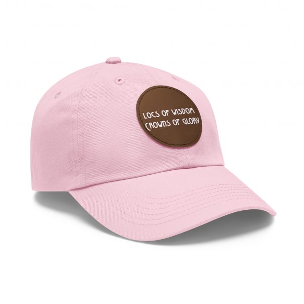 Pink Cap with Round Patch | Locs of Wisdom | Crowns of Glory | Inspirational Design - Image 74