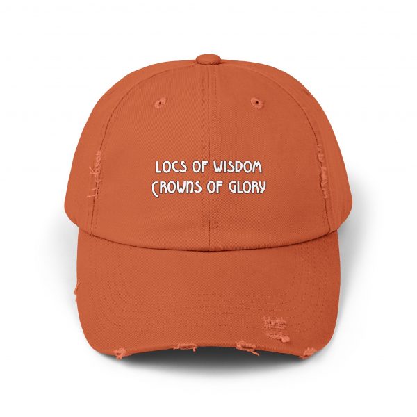 Pink Distressed Cap with Inspirational Embroidery | Locs of Wisdom | Crowns of Glory - Image 9