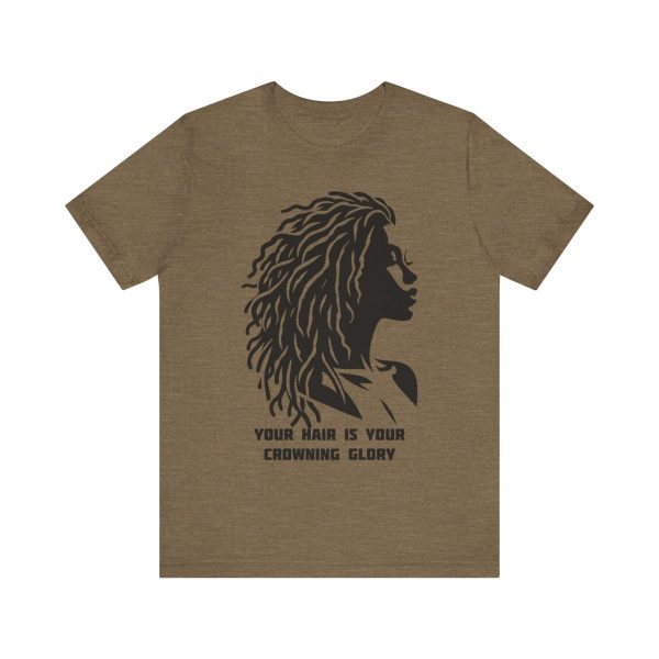Your Hair is Your Crowning Glory T-Shirt - Locs Silhouette Design - Image 25