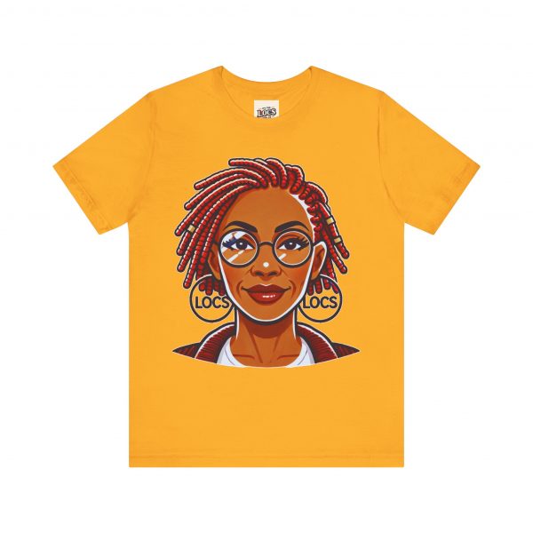 Empowering Woman with Locs White T-Shirt - Black Girl Art Tee, Afrocentric Fashion - Image 21
