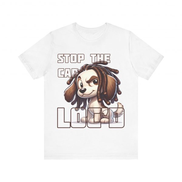 Stop the Cap Dreadlock Dog Graphic Tee - Unisex Humor and Style - Image 49