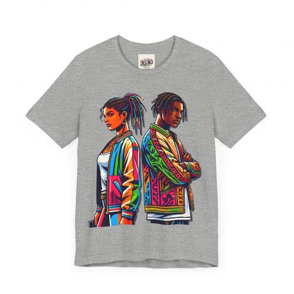 Vibrant Duo Locs T-Shirt – Bold and Beautiful - Image 7