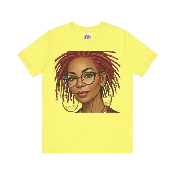 Empowering Woman with Locs White T-Shirt - Black Girl Art Tee, Afrocentric Fashion - Image 61