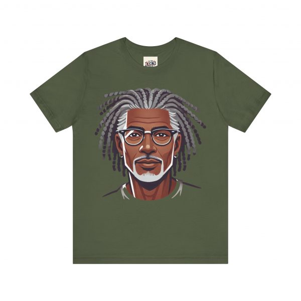Stylish Elder with Locs T-Shirt - Image 65