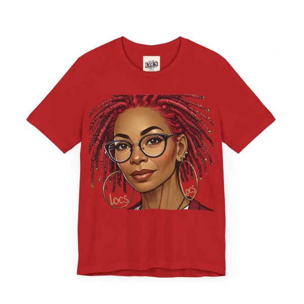 Empowering Woman with Locs White T-Shirt - Black Girl Art Tee, Afrocentric Fashion - Image 47