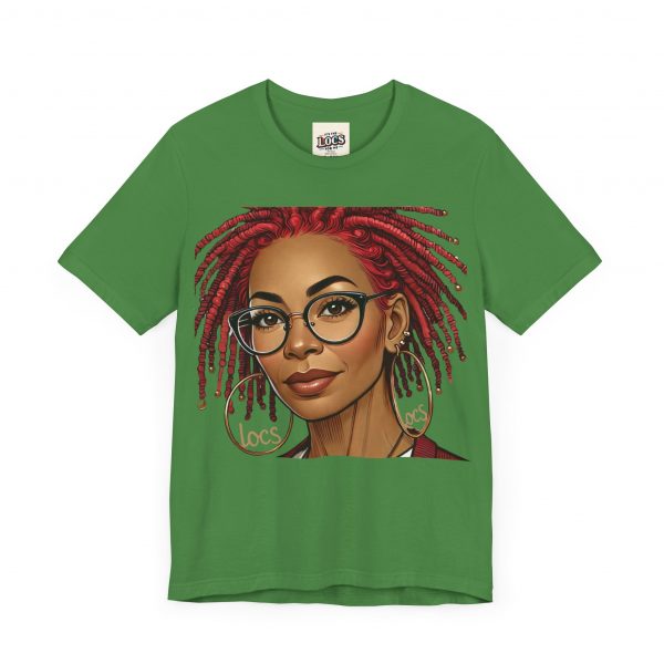 Empowering Woman with Locs White T-Shirt - Black Girl Art Tee, Afrocentric Fashion - Image 31