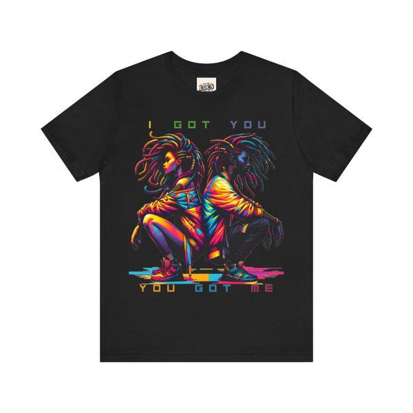 Vibrant Unity Locs T-Shirt – "I Got You, You Got Me" - Image 13