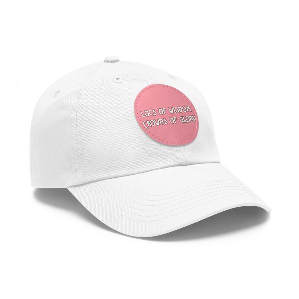 Pink Cap with Round Patch | Locs of Wisdom | Crowns of Glory | Inspirational Design - Image 14