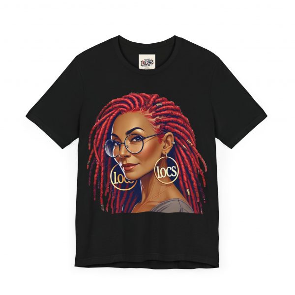 Empowering Woman with Locs White T-Shirt - Black Girl Art Tee, Afrocentric Fashion - Image 11
