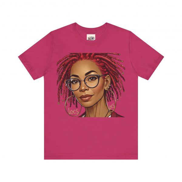 Empowering Woman with Locs White T-Shirt - Black Girl Art Tee, Afrocentric Fashion - Image 13