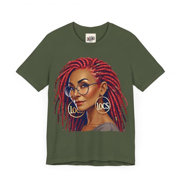 Empowering Woman with Locs White T-Shirt - Black Girl Art Tee, Afrocentric Fashion - Image 39