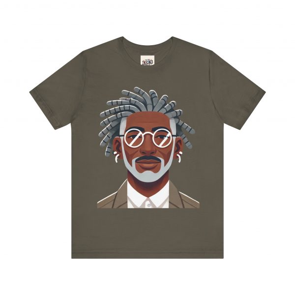 Stylish Elder with Locs T-Shirt - Image 5