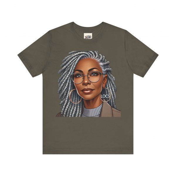 Empowering Woman with Locs T-Shirt - Black Girl Art Tee, Afrocentric Fashion - Image 5