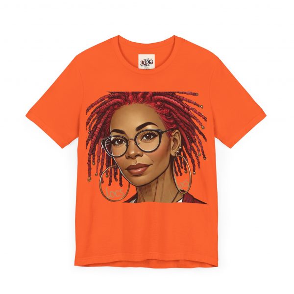Empowering Woman with Locs White T-Shirt - Black Girl Art Tee, Afrocentric Fashion - Image 39