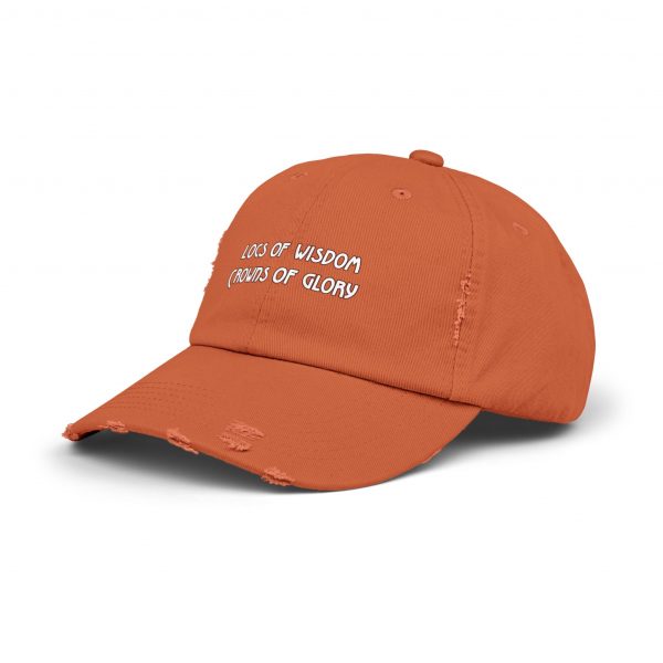 Pink Distressed Cap with Inspirational Embroidery | Locs of Wisdom | Crowns of Glory - Image 10