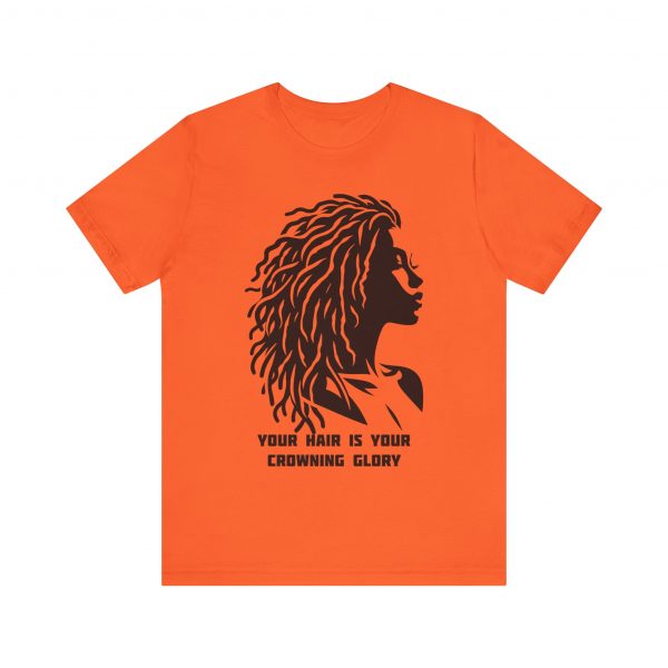 Your Hair is Your Crowning Glory T-Shirt - Locs Silhouette Design - Image 5