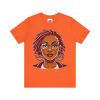Empowering Woman with Locs White T-Shirt - Black Girl Art Tee, Afrocentric Fashion - Image 5