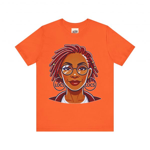 Empowering Woman with Locs White T-Shirt - Black Girl Art Tee, Afrocentric Fashion - Image 5