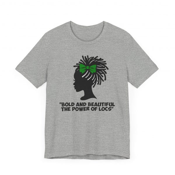 Bold and Beautiful Locs T-Shirt green - Image 3