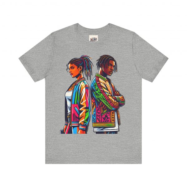 Vibrant Duo Locs T-Shirt – Bold and Beautiful - Image 5