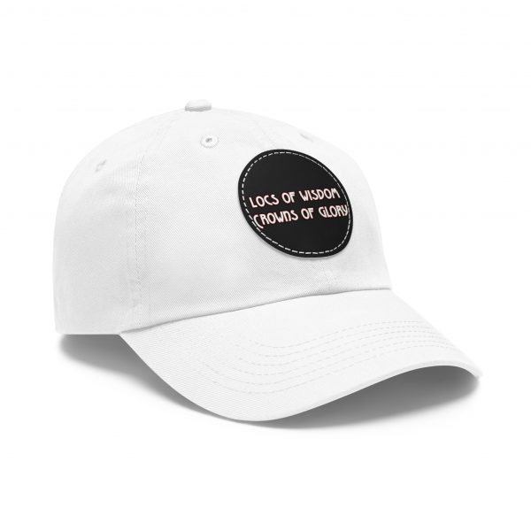 Pink Cap with Round Patch | Locs of Wisdom | Crowns of Glory | Inspirational Design - Image 2