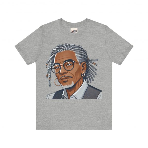 Stylish Elder with Locs T-Shirt - Image 9