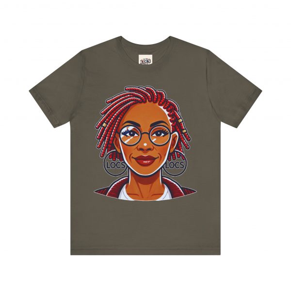 Empowering Woman with Locs White T-Shirt - Black Girl Art Tee, Afrocentric Fashion - Image 29