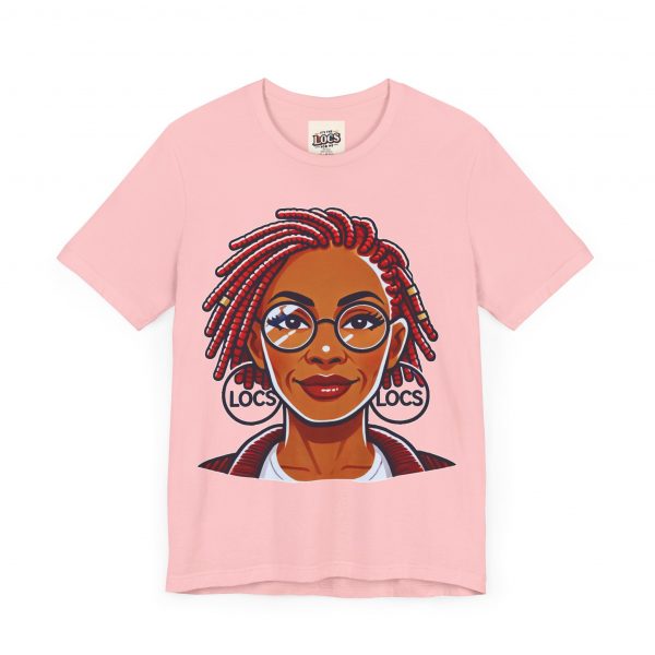 Empowering Woman with Locs White T-Shirt - Black Girl Art Tee, Afrocentric Fashion - Image 67