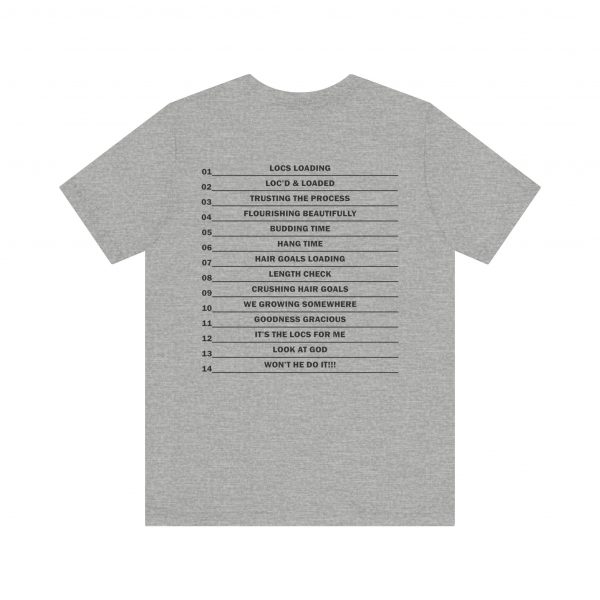 Copy of Stylish "It's the LOCS for Me" T-Shirt with Colorful Leopard Print and Hair Length Levels on Back - Image 46
