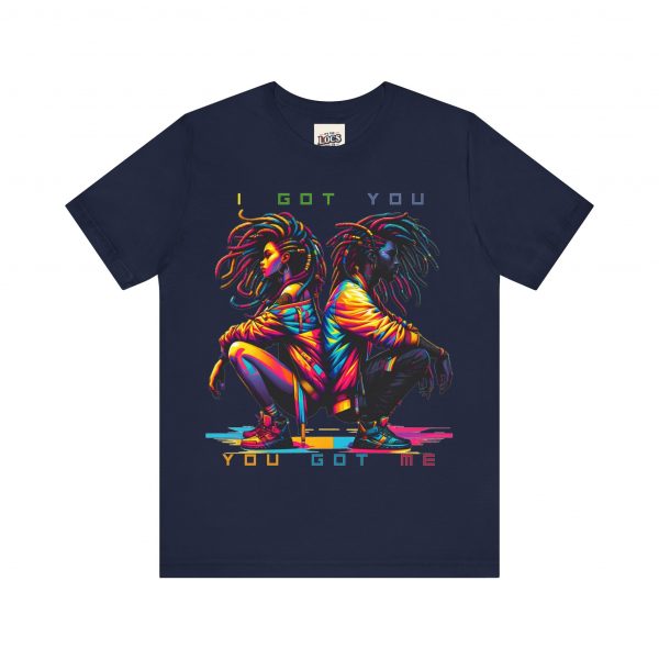 Vibrant Unity Locs T-Shirt – "I Got You, You Got Me" - Image 37