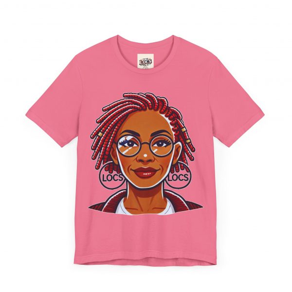 Empowering Woman with Locs White T-Shirt - Black Girl Art Tee, Afrocentric Fashion - Image 59