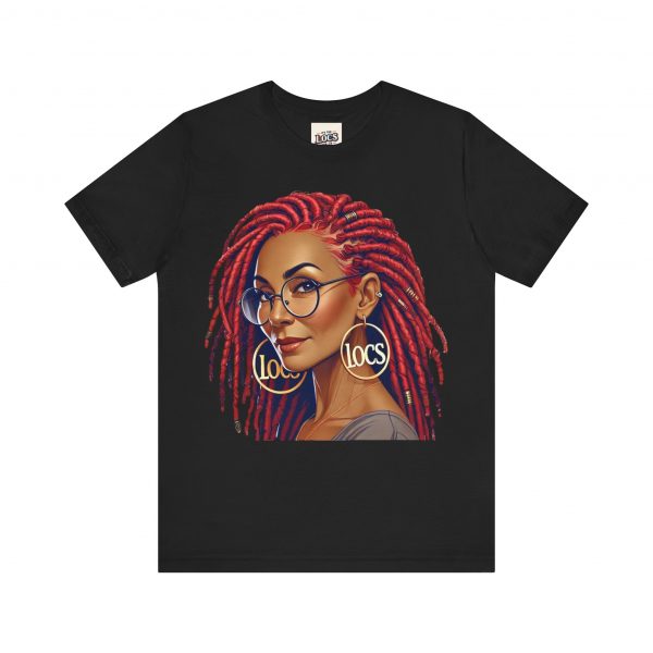 Empowering Woman with Locs White T-Shirt - Black Girl Art Tee, Afrocentric Fashion - Image 9