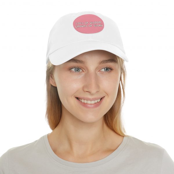 Pink Cap with Round Patch | Locs of Wisdom | Crowns of Glory | Inspirational Design - Image 16