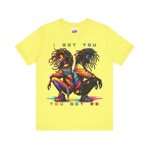 Vibrant Unity Locs T-Shirt – "I Got You, You Got Me" - Image 61