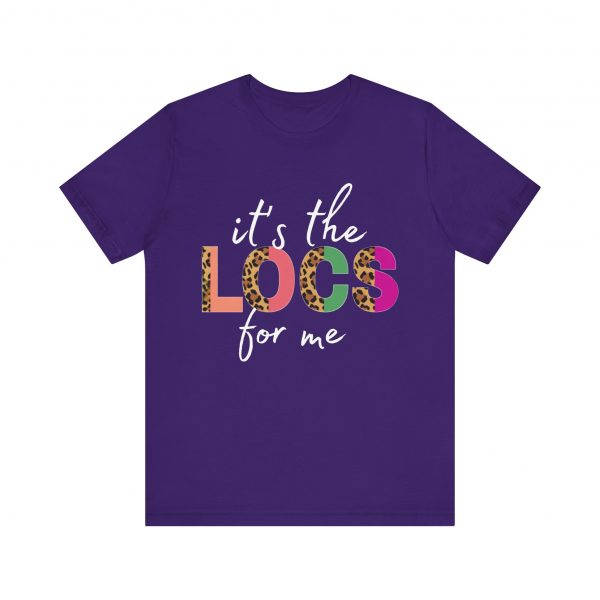 Copy of Stylish "It's the LOCS for Me" T-Shirt with Colorful Leopard Print and Hair Length Levels on Back - Image 5