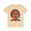 Empowering Woman with Locs White T-Shirt - Black Girl Art Tee, Afrocentric Fashion - Image 17